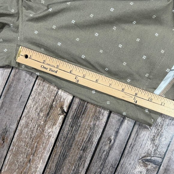 Lululemon ABC Commission Performance Stretch Shorts 38x10 Mens Khaki Print - Picture 7 of 8